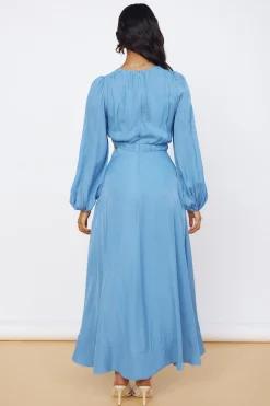 Up All Night Maxi Dress Blue