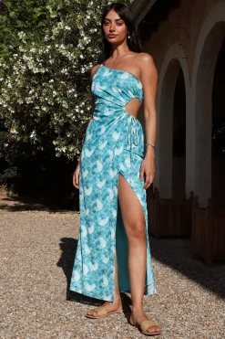 Utopia Mesh Maxi Dress Green
