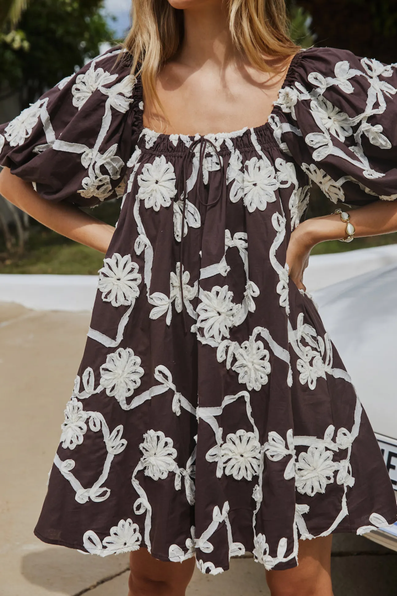 Valencia Mini Dress Brown