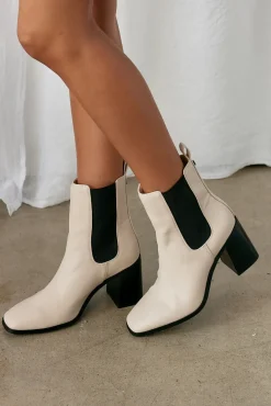 VERALI Link Chelsea Gusset Boots Bone
