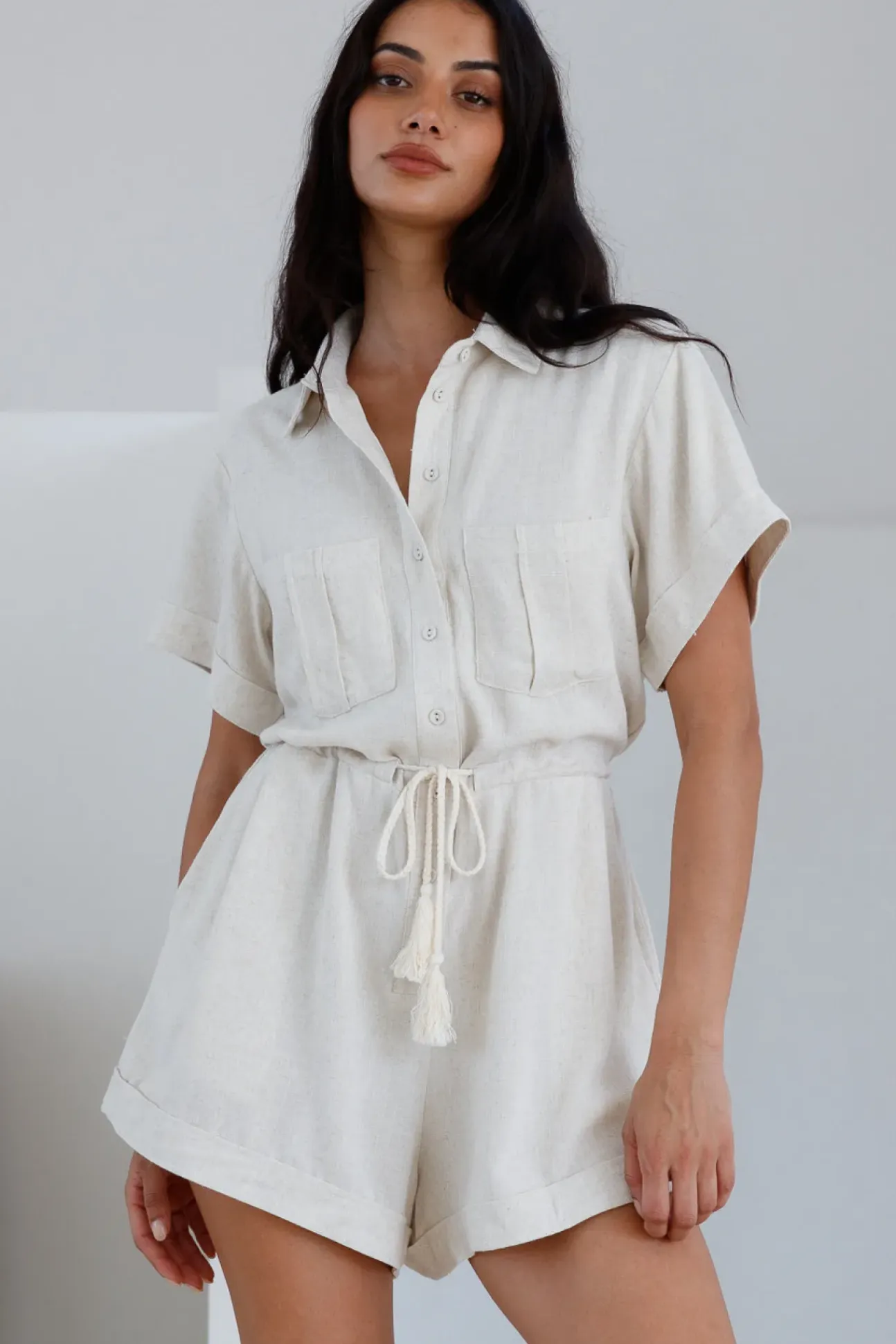 Viamo Romper Beige