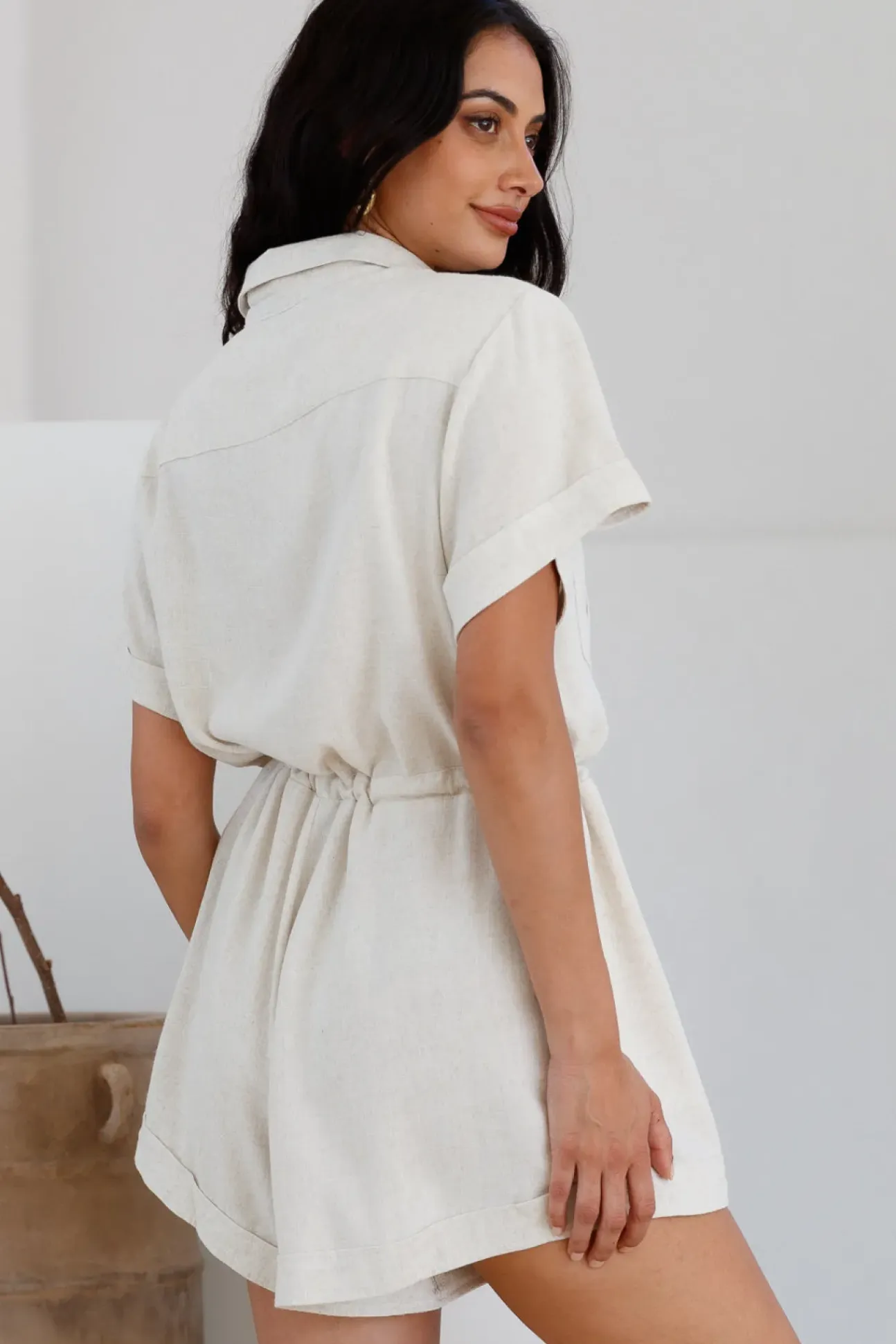 Viamo Romper Beige
