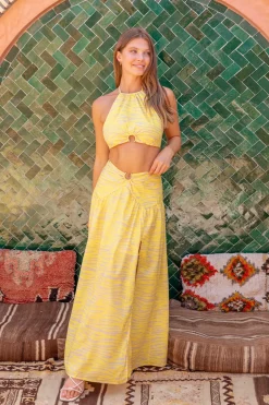 Villasi Crop Top Yellow