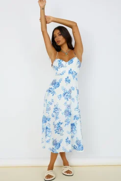Violet Skies Midi Dress Blue