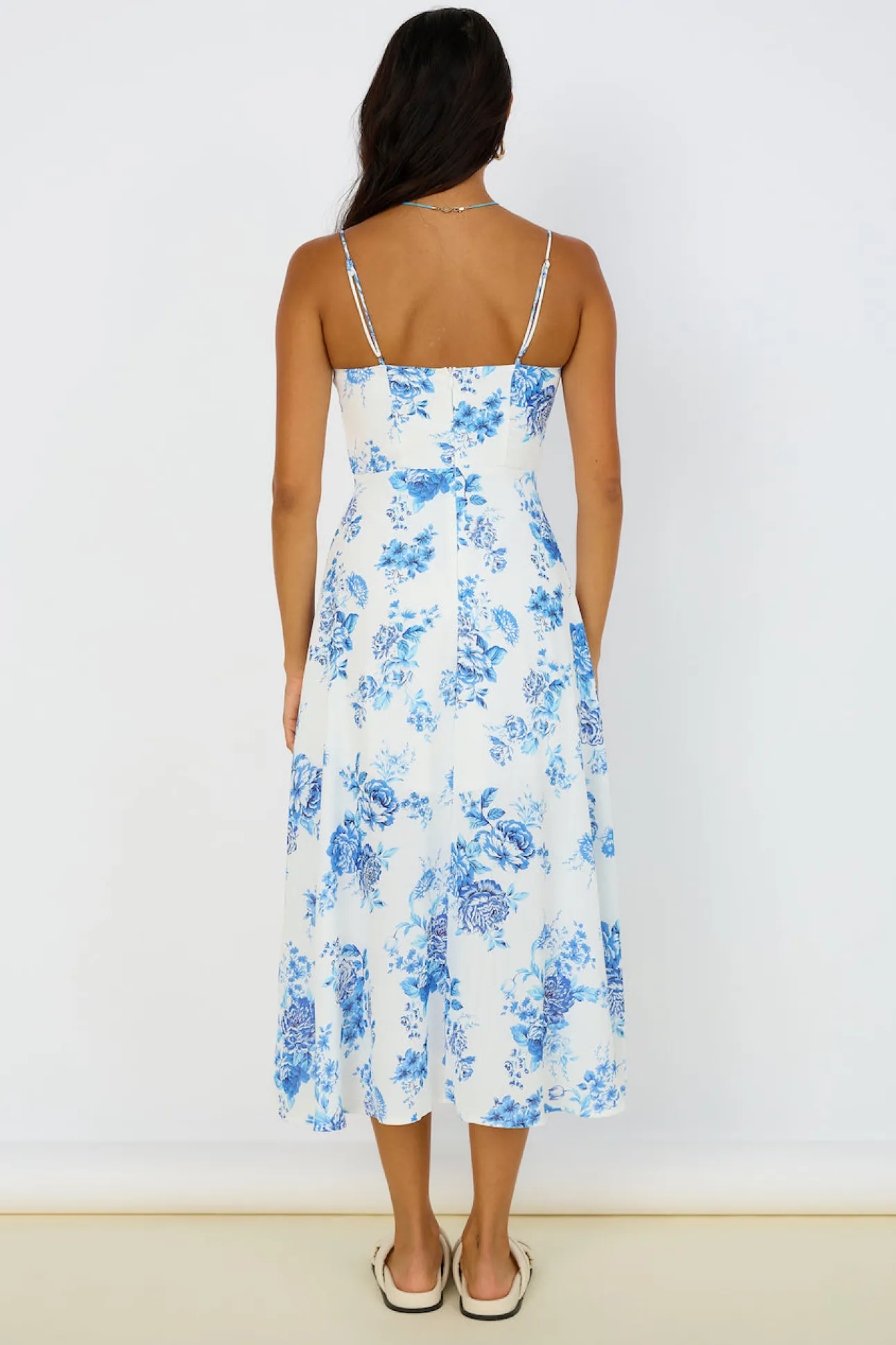 Violet Skies Midi Dress Blue