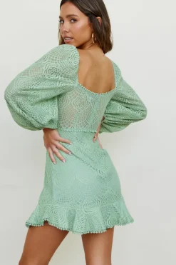 Vivid Emotion Dress Green