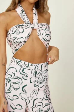 Wait For Me Crop Top Beige