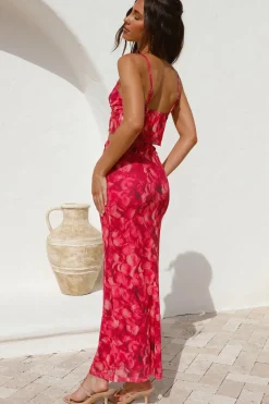 Waiting On You Crop Top Red