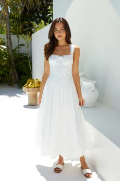 Wandering Soul Maxi Dress White
