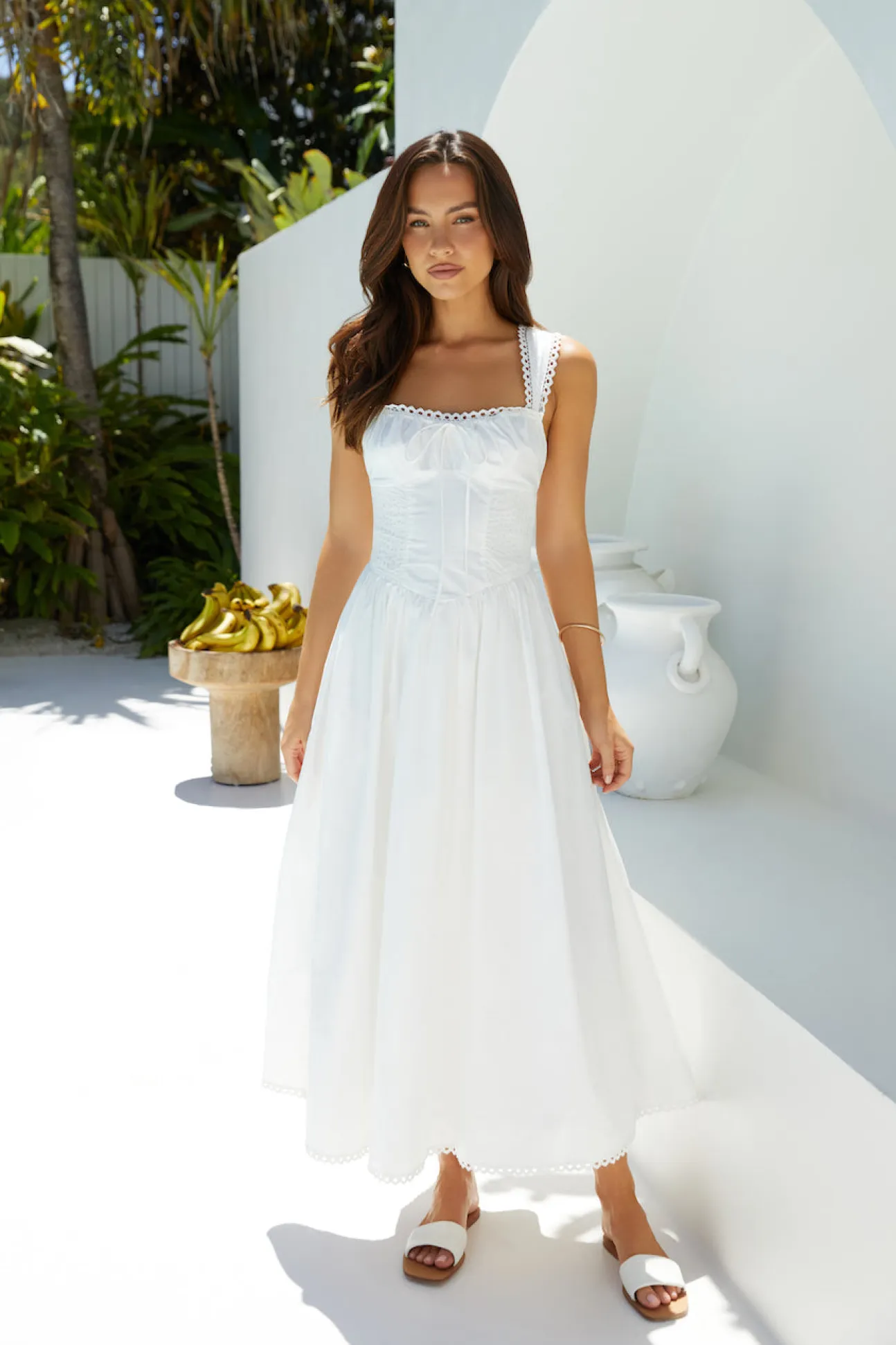 Wandering Soul Maxi Dress White