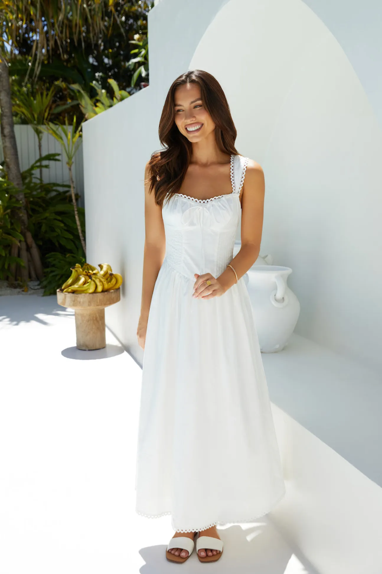 Wandering Soul Maxi Dress White