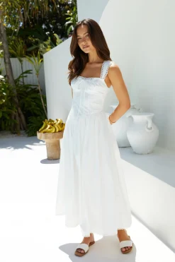 Wandering Soul Maxi Dress White