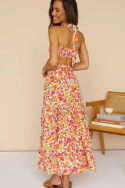Wattlebush Maxi Skirt Red