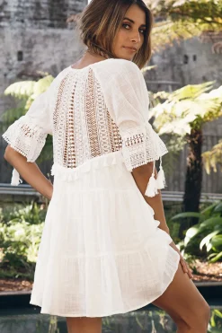 Wave After Wave Dress White