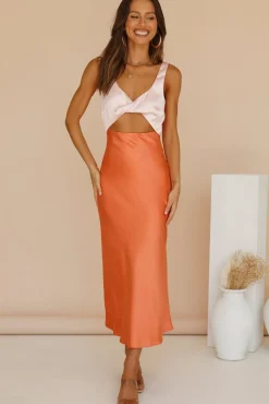 When You Breathe Maxi Dress Orange