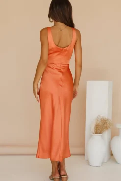 When You Breathe Maxi Dress Orange