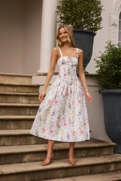 Whimsical Charm Maxi Dress Print