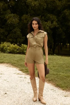 Wilderness Adventure Romper Khaki