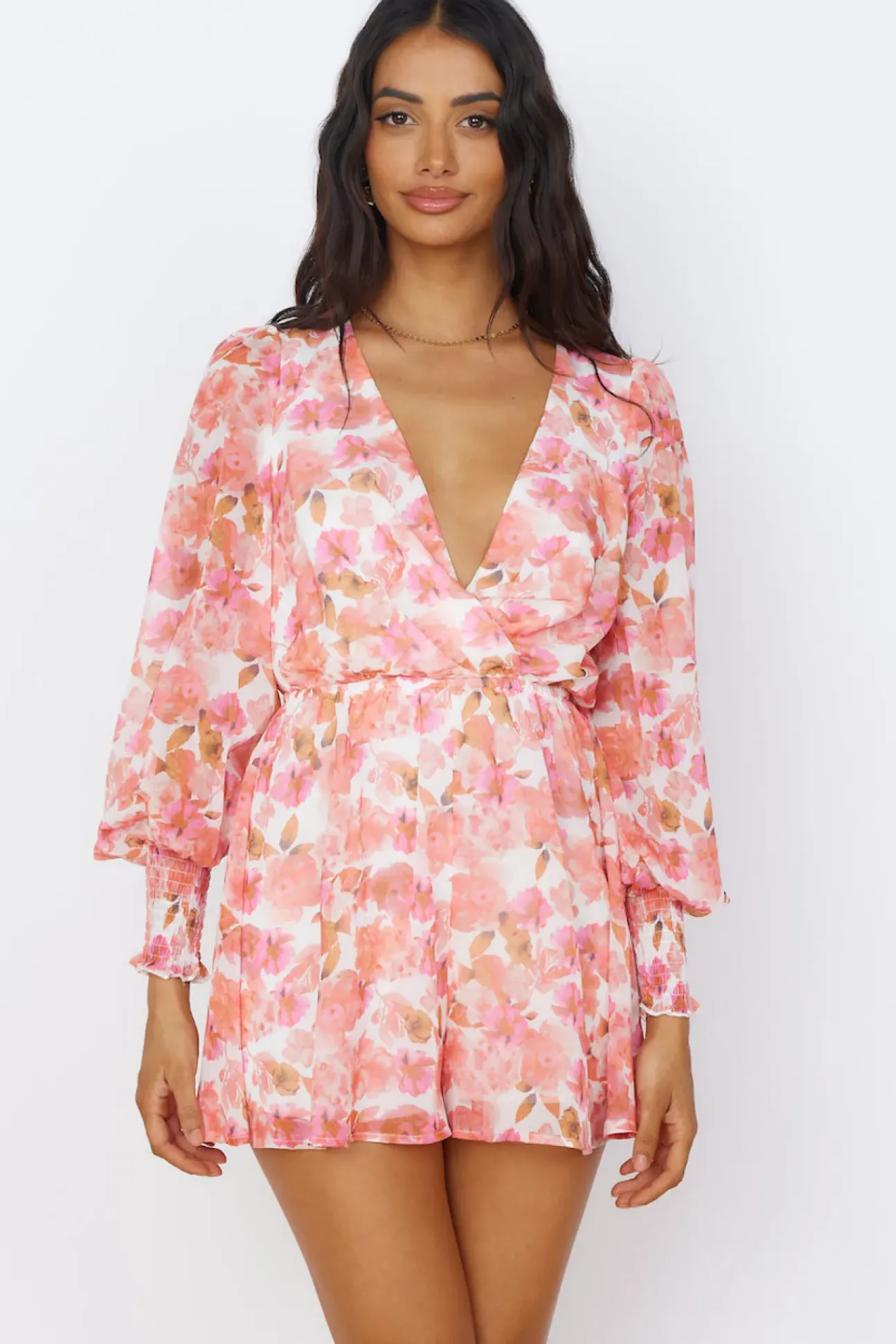 Wildflower Sky Romper Pink