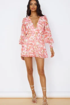 Wildflower Sky Romper Pink