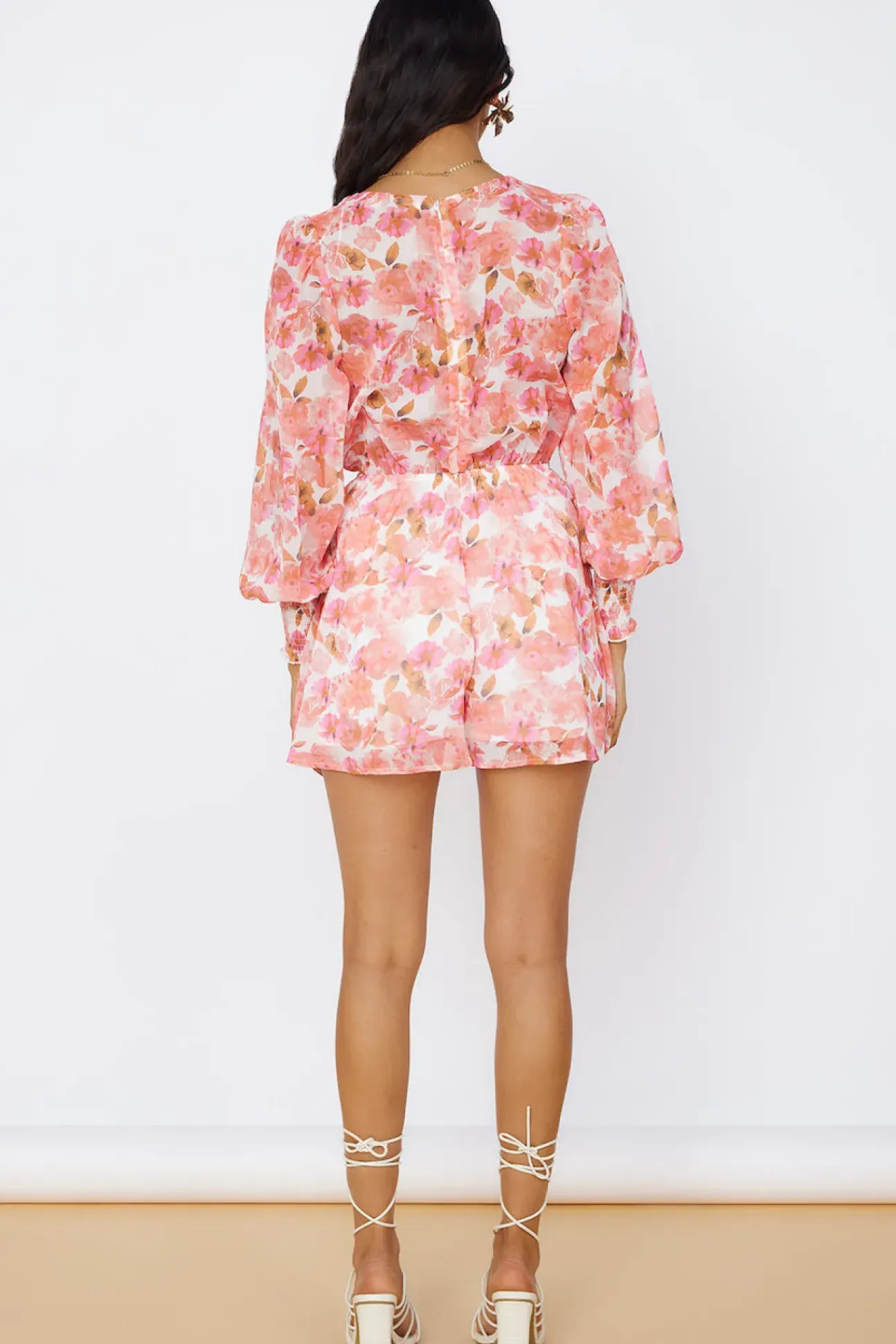 Wildflower Sky Romper Pink