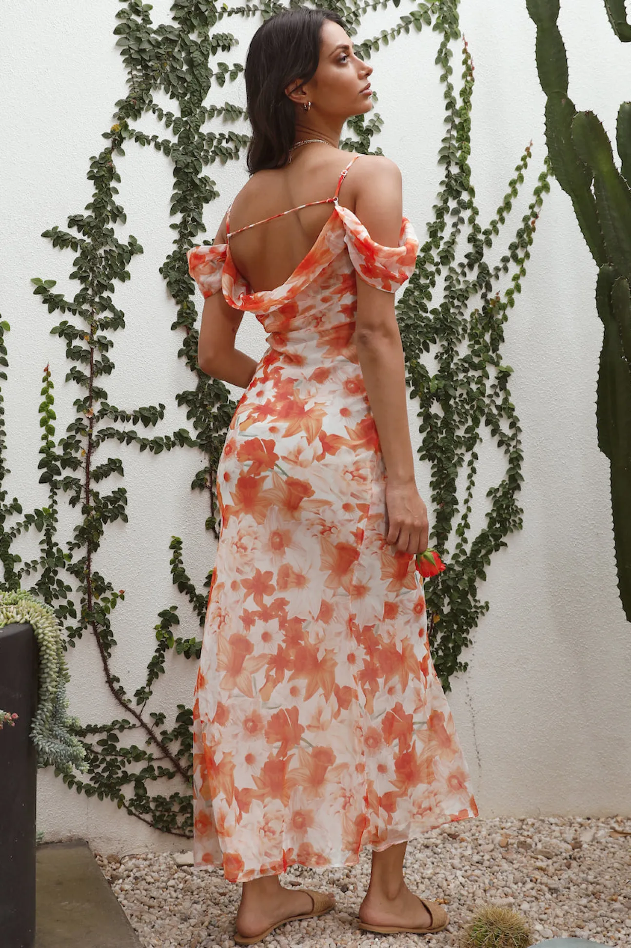 Wishing Well Maxi Dress Orange