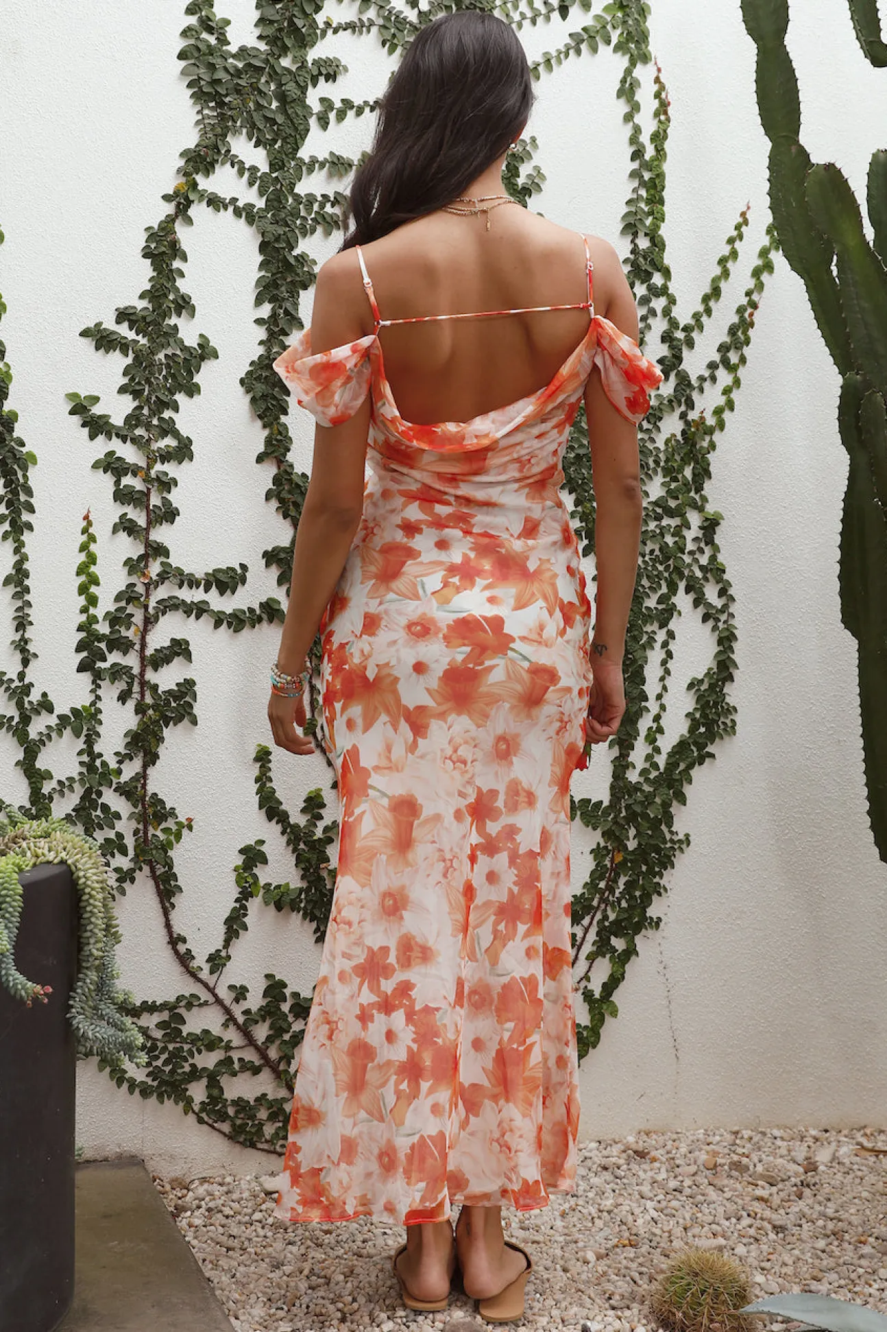 Wishing Well Maxi Dress Orange