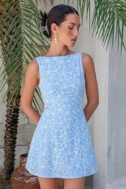Wonderous Moment Mini Dress Blue