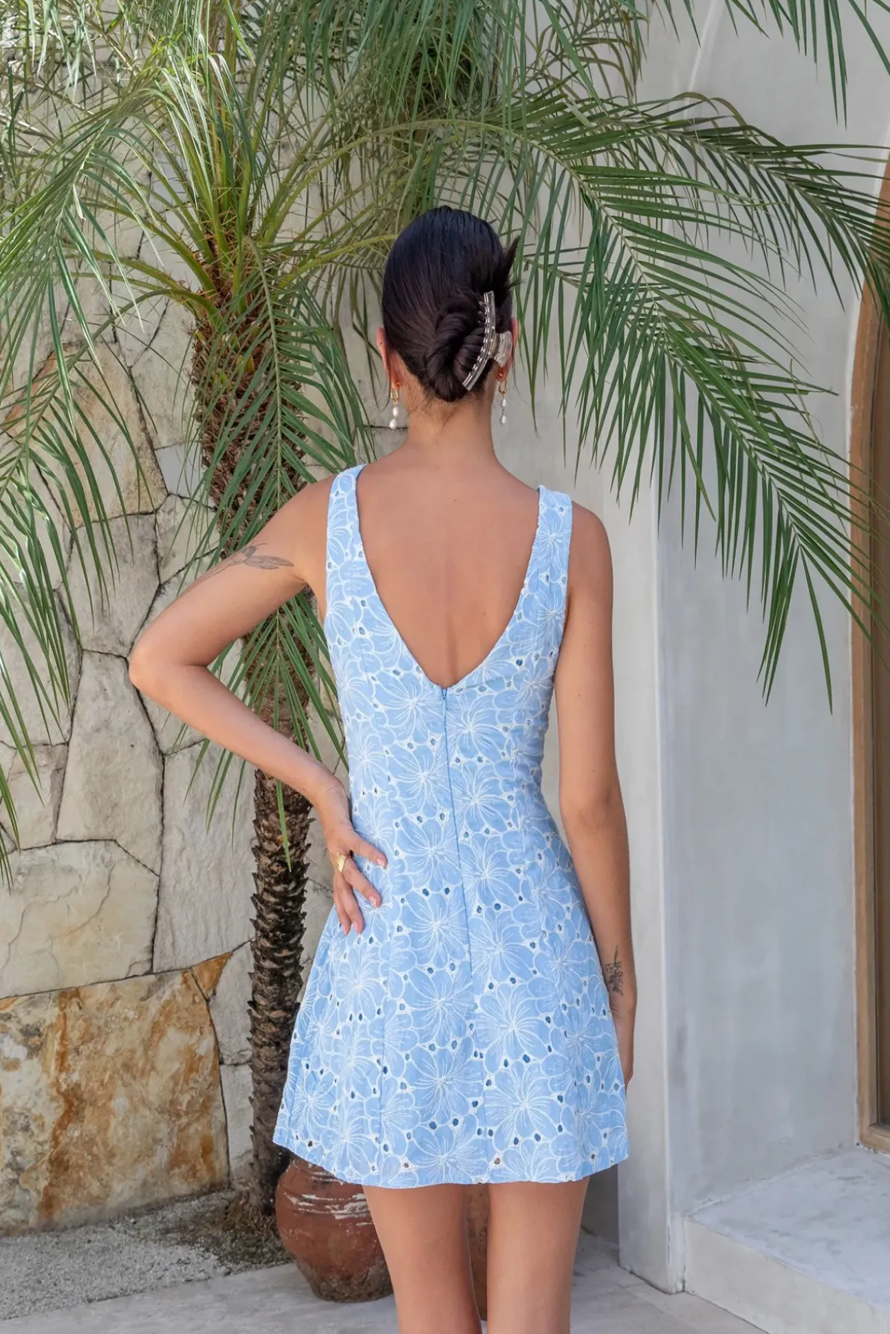 Wonderous Moment Mini Dress Blue