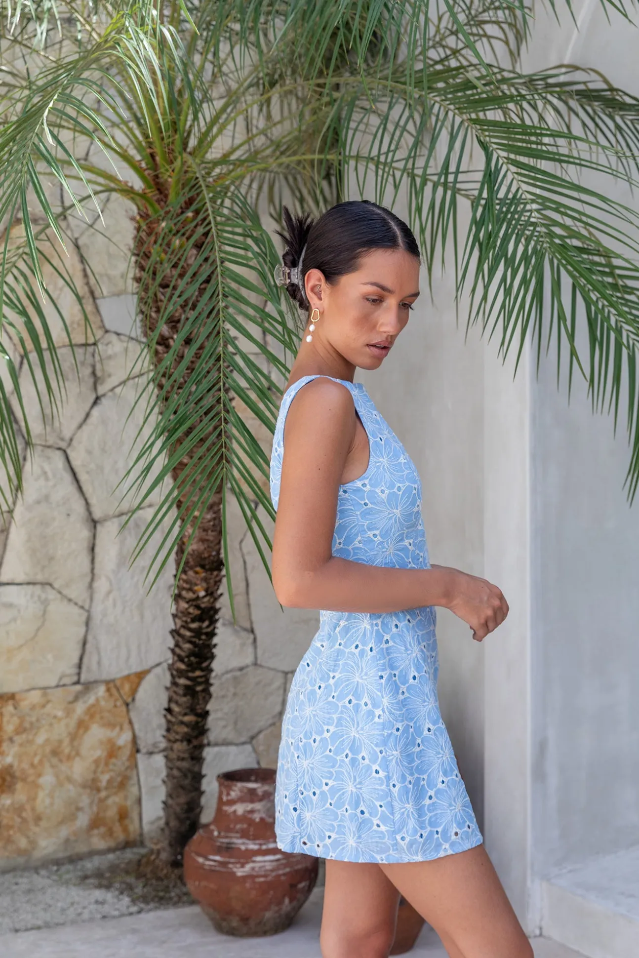 Wonderous Moment Mini Dress Blue