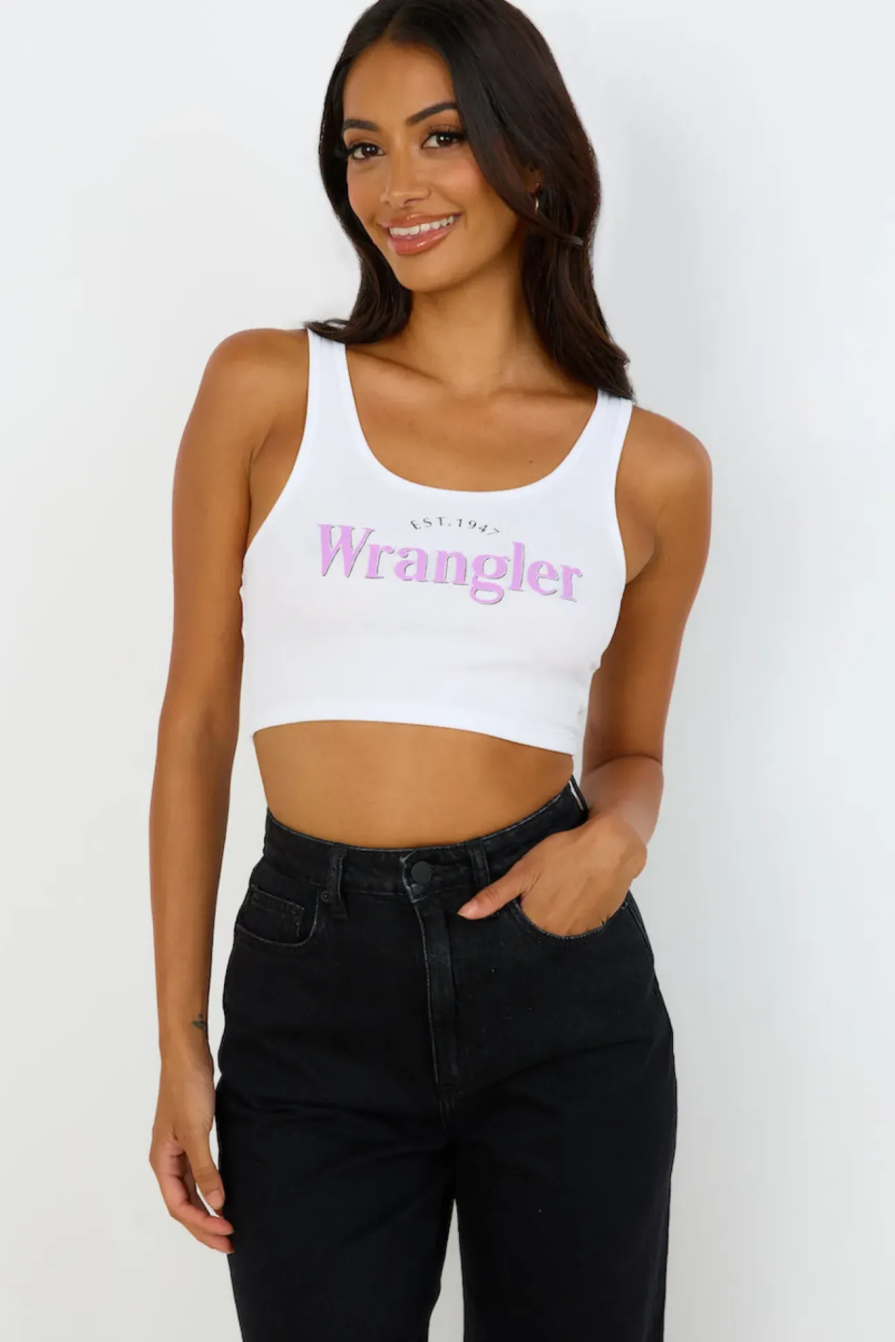 WRANGLER The Reaction Tank White Lilac