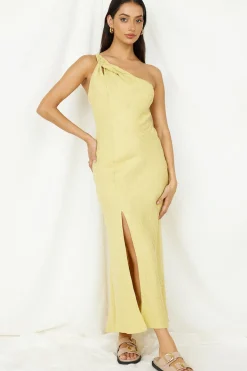 Wrinkle In Time Maxi Dress Yellow