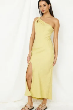 Wrinkle In Time Maxi Dress Yellow