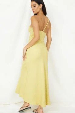 Wrinkle In Time Maxi Dress Yellow
