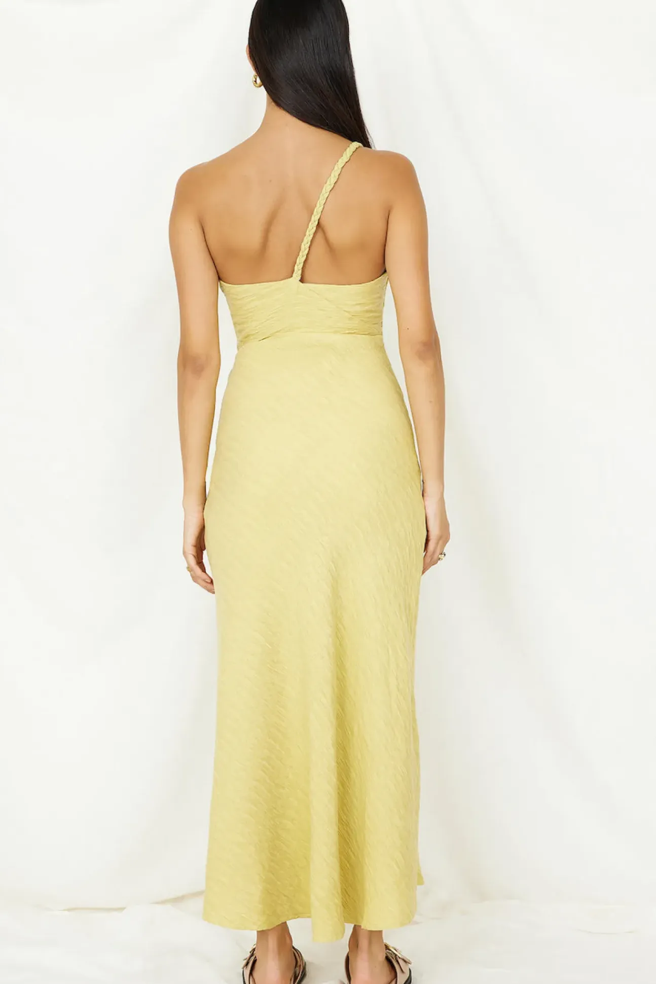 Wrinkle In Time Maxi Dress Yellow