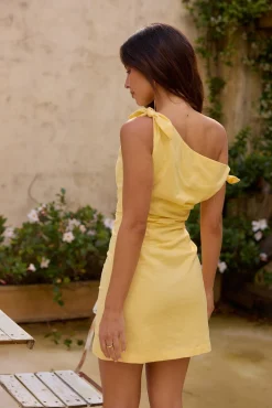 Xanthe Kisses Mini Dress Yellow