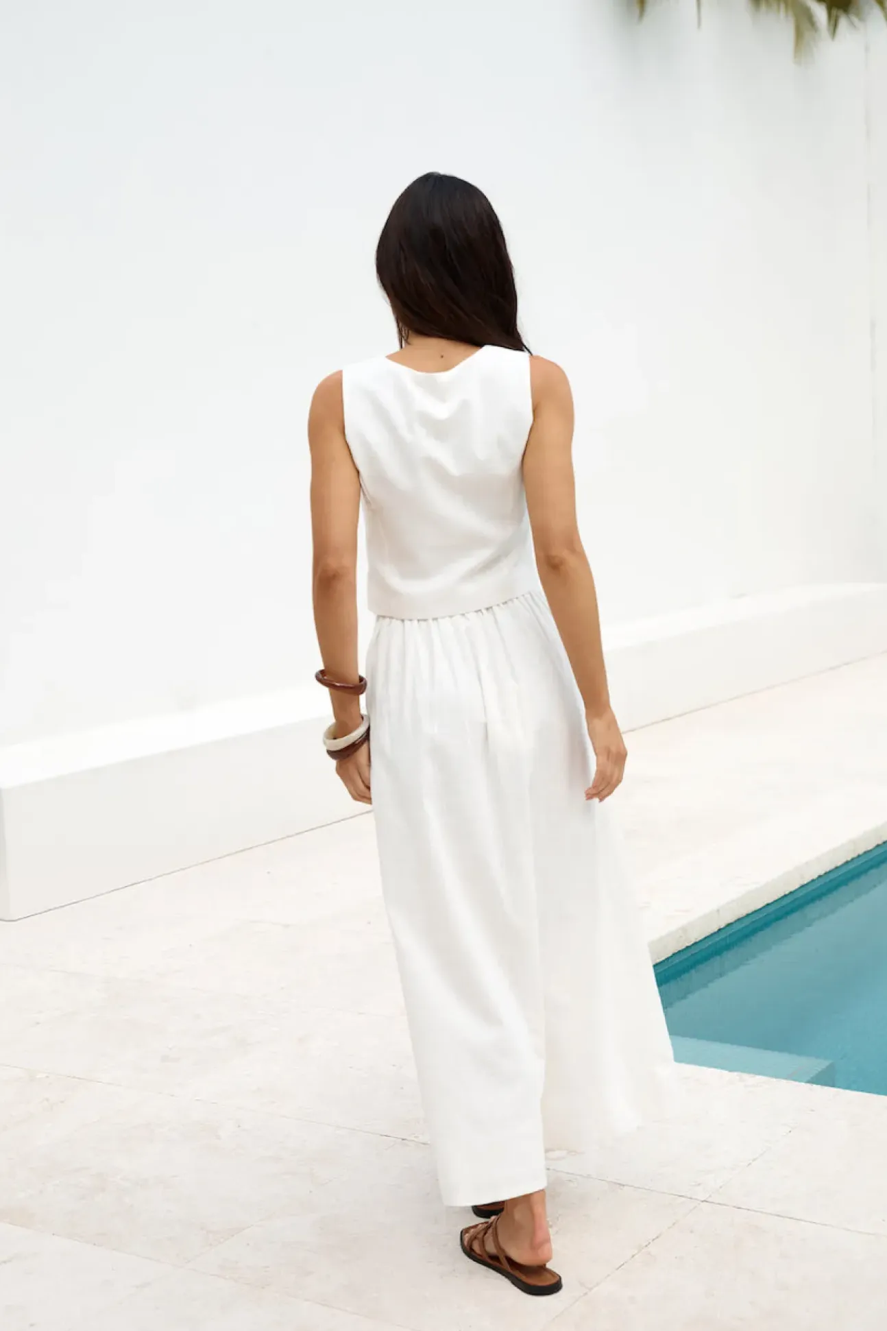 Yolanda Maxi Skirt White