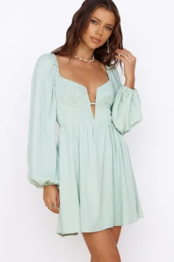 You Are My World Dress Sage