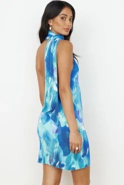 Your Aura Mini Dress Blue