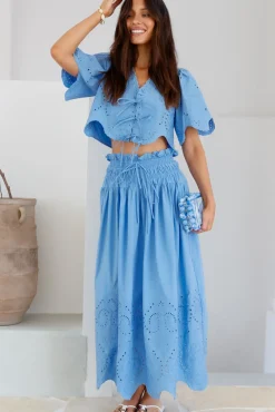 Your Soul Crop Top Blue